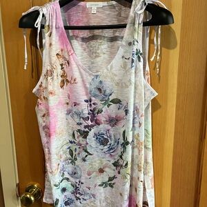 Collective Concepts Multicolor Floral Tank Top